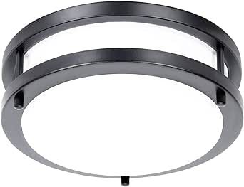 36W Dimmable Ceiling Light Fixture, 13in Flush Mount Light Fixture, LED Ceiling Lamp for Bathroom, Bedroom, Kitchen, Laundry Room, Garage, Super Bright 3200 Lumens, 5000K Daylight White