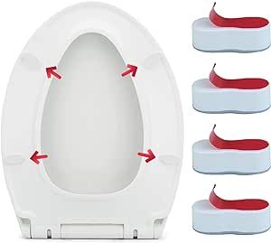 Smart Bidet 10 piece Universal Toilet Seat Bumper Kit, comes with Strong Adhesive (W1)