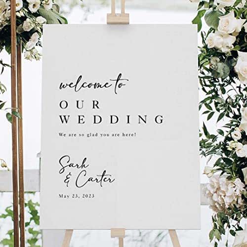 Acrylic Wedding Welcome Sign - Welcome To Our Wedding Sign - Welcome Wedding Sign - Welcome Sign Wedding - Welcome Sign For Wedding