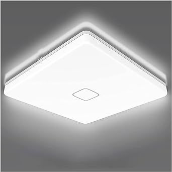 Airand 5000K LED Ceiling Light Flush Mount Ceiling Lamps 18W LED Ceiling Light Fixture,10.6 inch Square LED Light Fixture for Home & Office, Hallway with 180pcs LED Chips, 1800LM, 80Ra+ (Daylight)