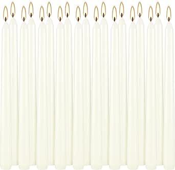 30 Pack Lvory Taper Candles 10 Inch, Dripless and Unscented Tall Table Candle for Home Decor, Dinner Candle for Thanksgiving, Christmas, Weddings