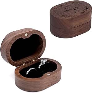 Ring Box, Wedding Ring box for Proposal, Engagement Ring Holder Gift for Wedding day, Handmade wooden Rustic Ring Box, Ring Storage Box Engagement Gift