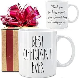 Funny Wedding Officiant Coffee Mug, Present to That Special Person Performing the Marriage Ceremony Mug for Couple, Best Officiant Ever Coffee Mug Gifts from Bride & Groom-23