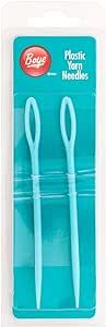 Boye Plastic Yarn Sewing Needle Set, 2pc,blue