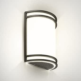 ASD LED Indoor Wall Mount Light Fixture - Matte Black Modern Interior Wall Sconce Lighting - 10 inch 3000K 4000K 5000K Adjustable - Half Cylinder Hallway Light Fixture - ETL & Energy Star Listed