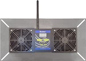 Durablow 220 CFM WiFi Smart Crawl Space Vent Fan, Dual Fans with Dehumidistat & Thermostat, Works with Alexa, Google Assistant, Siri, Foundation Vent, Radon Mitigation (Stainless steel silver,M2D-SH)