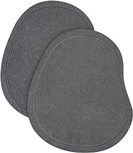 2PCS Water Absorbing Stone Plant Saucer for Indoor Flower Pots, Quick Dry Diatomaceous Earth Plant Drainage Drip Water Catcher Tray Irregular Drying Mat for Flower Plants (Small 2pcs)