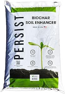 Persist Horticultural Charcoal 1.5 cuft, Biochar Soil Amendment for Plants, Improves Plant Soil for Plants, 100% Natural Active Carbon and Garden Plant Fertilizer Enhancer and Garden Soil