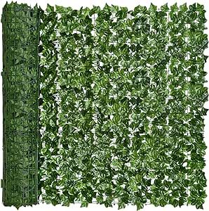 DearHouse Artificial Ivy Privacy Fence, 118x78.7in Artificial Hedges Fence and Faux Ivy Leaf Decoration for Outdoor Decor, Home, Garden Decor