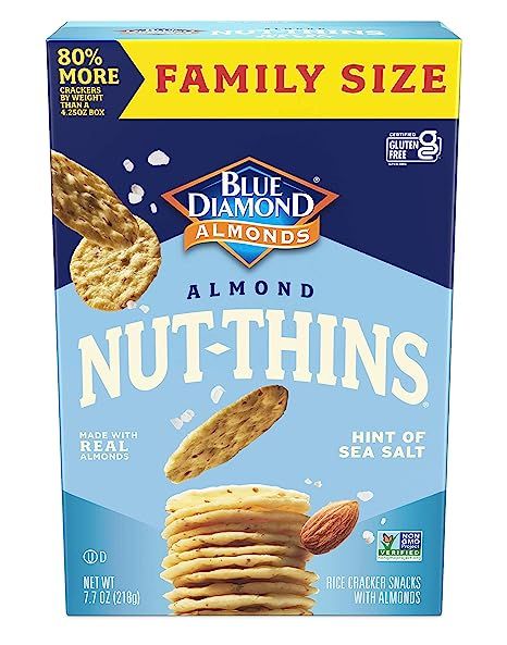 Blue Diamond Almonds Nut-Thins Gluten Free Cracker Crisps