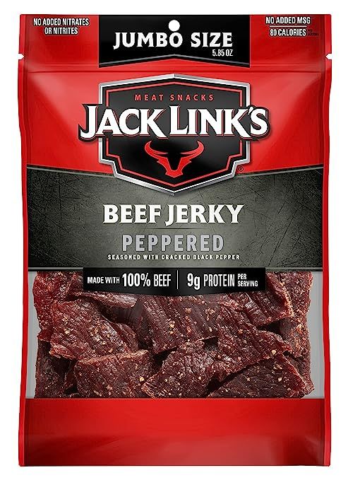 Jack Link's Beef Jerky, Peppered, Sharing Size Bag