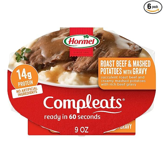 HORMEL COMPLEATS Roast Beef & Mashed Potatoes With Gravy Microwave Tray